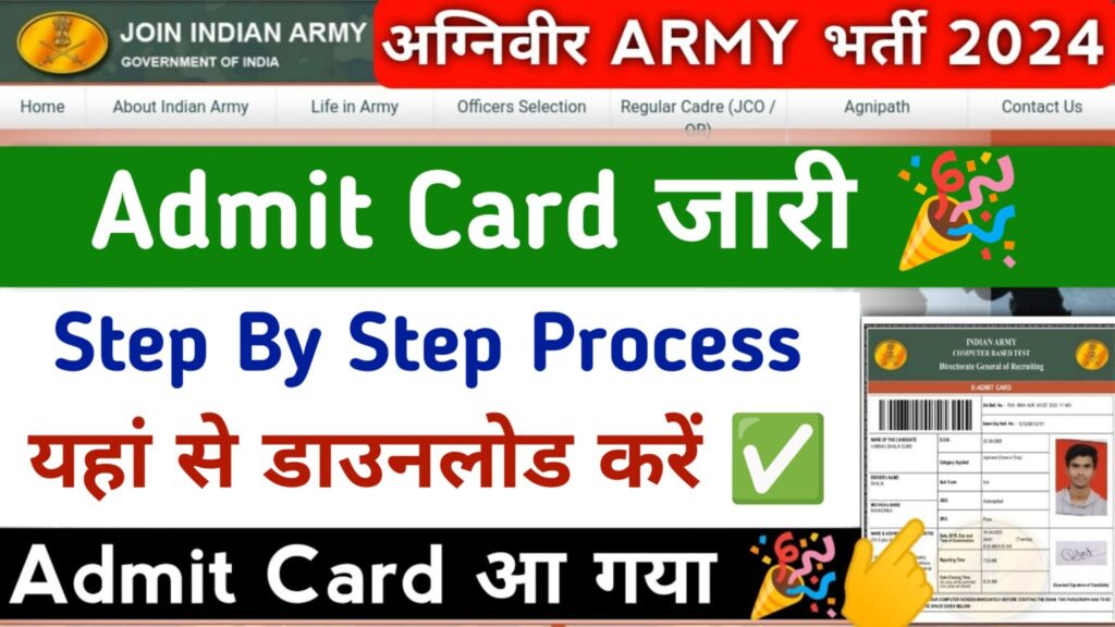 Army Agniveer Admit Card Release